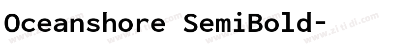 Oceanshore SemiBold字体转换